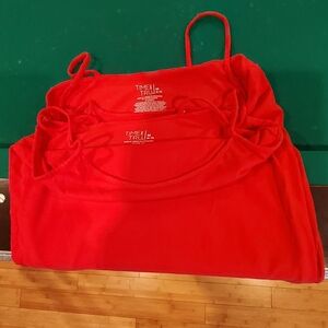 Time and Tru Women's Vibrant Red Camisole